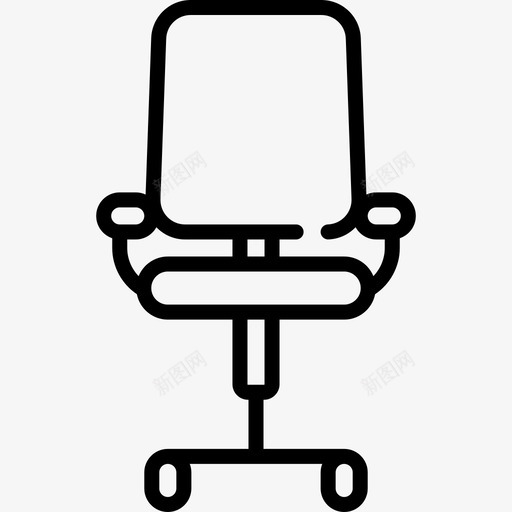 办公椅人力资源12直线型图标svg_新图网 https://ixintu.com 人力资源12 办公椅 直线型