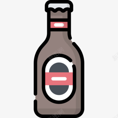 啤酒川维饮料3原色图标图标