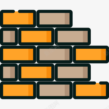 砖块结构36线颜色图标图标