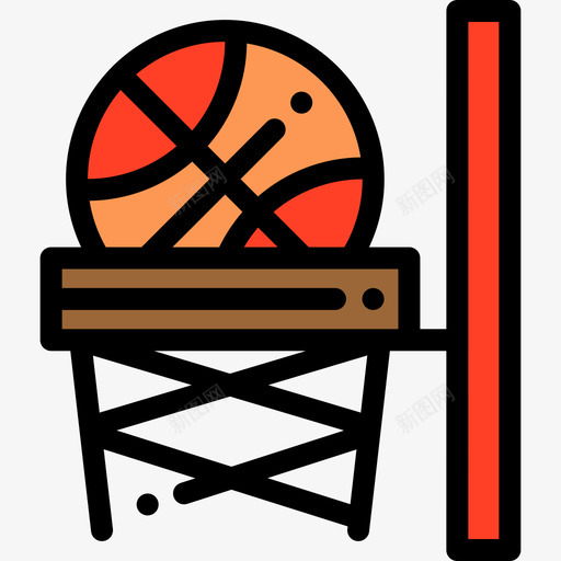 篮球篮篮球队线颜色图标svg_新图网 https://ixintu.com 篮球篮 篮球队 线颜色