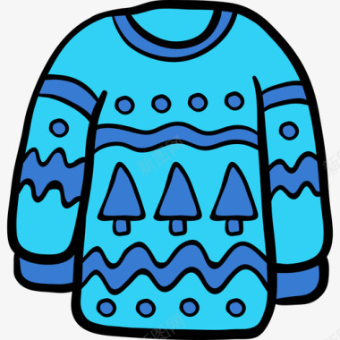 毛衣冬季9颜色图标图标