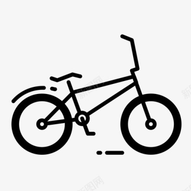 bmx自行车自行车运动图标图标