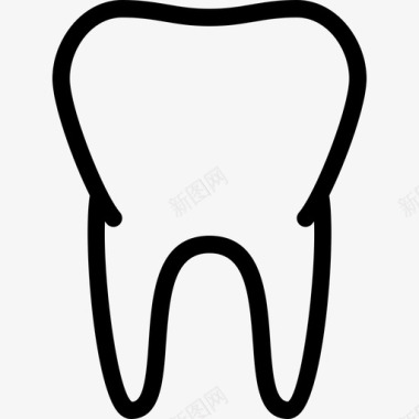 牙齿医疗保健2线性图标图标