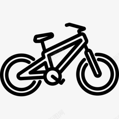 自行车户外活动7直线型图标图标