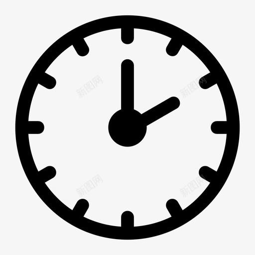 时钟时间两点钟图标svg_新图网 https://ixintu.com 两点钟 手表 挂钟 时钟 时间