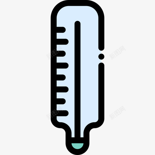 温度计医学院2线性颜色图标svg_新图网 https://ixintu.com 医学院2 温度计 线性颜色