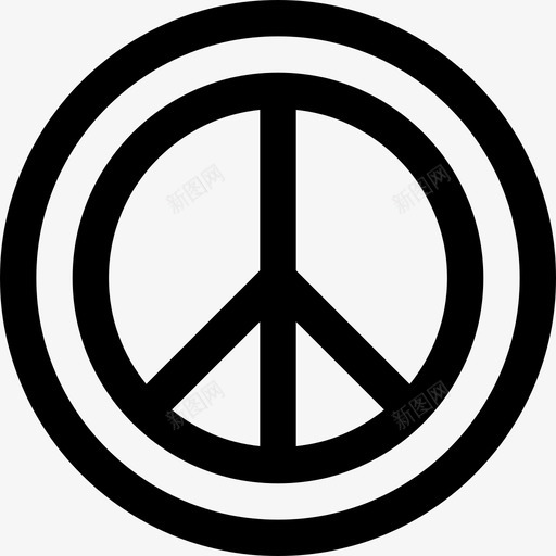 和平主义嬉皮士4直系图标svg_新图网 https://ixintu.com 和平主义 嬉皮士4 直系
