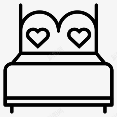 床卧室休息图标图标