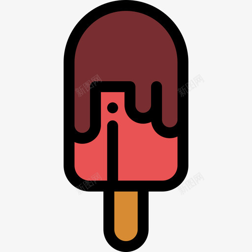 冰淇淋烧烤派对4原色图标svg_新图网 https://ixintu.com 冰淇淋 原色 烧烤派对4