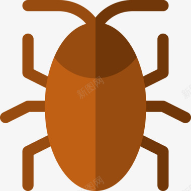 蟑螂万圣节50平的图标图标