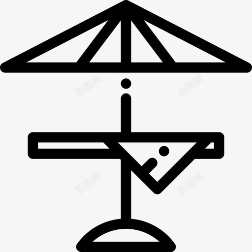 户外餐桌野餐2直线型图标svg_新图网 https://ixintu.com 户外餐桌 直线型 野餐2