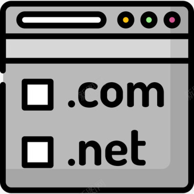 网络域名网页和搜索引擎优化2线性颜色图标图标