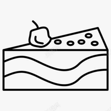 蛋糕蛋糕块食物图标图标