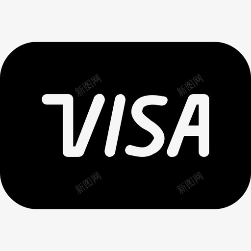 Visa商务金融2已填写图标svg_新图网 https://ixintu.com Visa 商务金融2 已填写