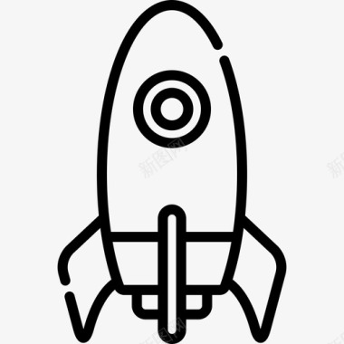 火箭玩具18直线型图标图标