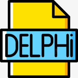 DelphiDelphidevelopment25黄色图标高清图片