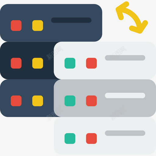 服务器开发24扁平图标svg_新图网 https://ixintu.com 开发24 扁平 服务器