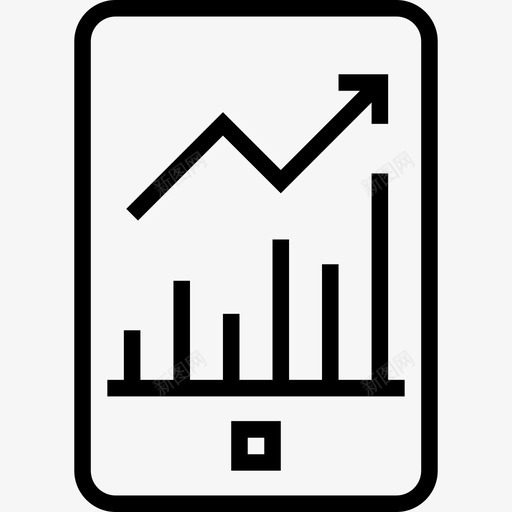 智能手机数字营销38线性图标svg_新图网 https://ixintu.com 数字营销38 智能手机 线性