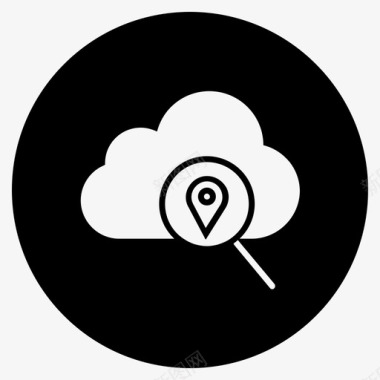 云gps云中心导航针图标图标