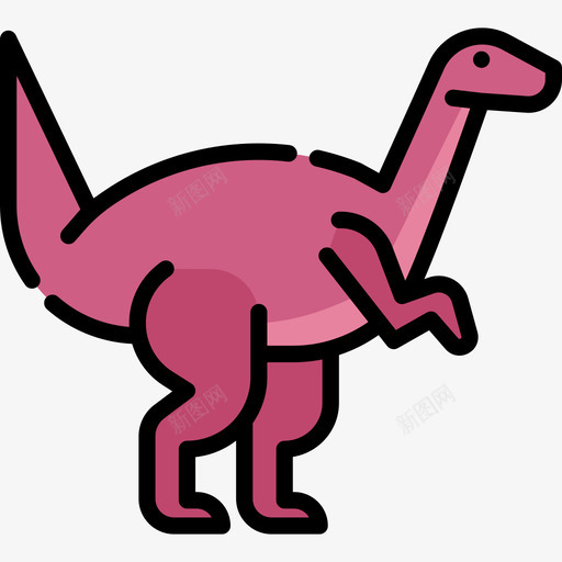巴克龙恐龙4线形颜色图标svg_新图网 https://ixintu.com 巴克龙 恐龙4 线形颜色