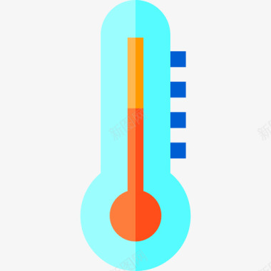 温度计家用自动化12扁平图标图标
