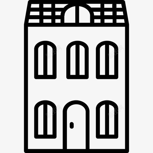 建筑物房屋直线图标svg_新图网 https://ixintu.com 建筑物 房屋 直线