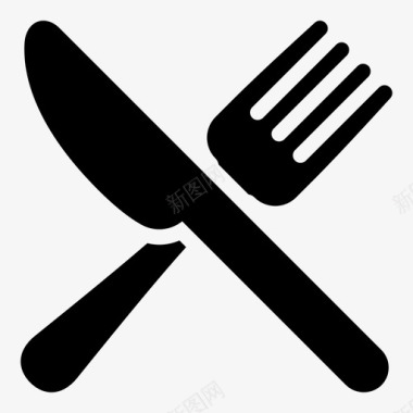 采购产品餐具食品服务刀叉图标图标