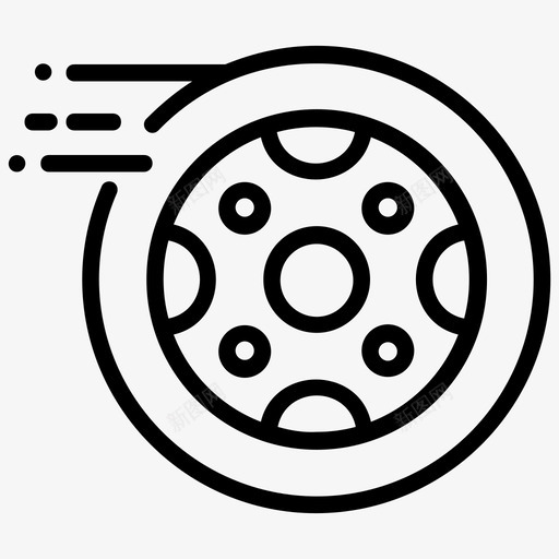 轮胎速度相关线路图标svg_新图网 https://ixintu.com 轮胎 速度相关线路图标