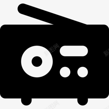 收音机天线音乐图标7已填充图标