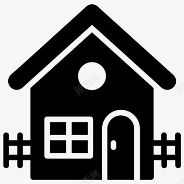 房屋建筑家庭住宅图标图标