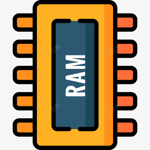 Ram技术15线性颜色图标svg_新图网 https://ixintu.com Ram 技术15 线性颜色