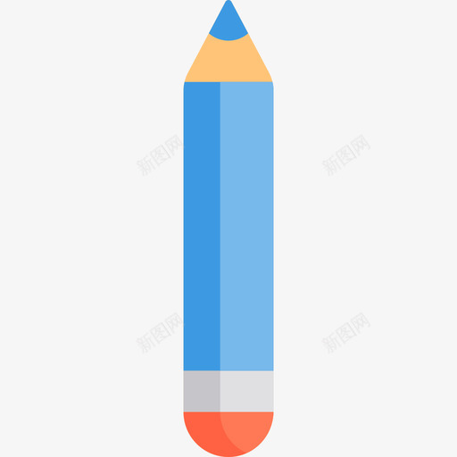 铅笔创意工具9扁平图标svg_新图网 https://ixintu.com 创意工具9 扁平 铅笔