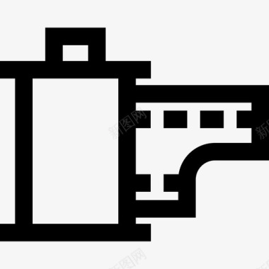 底片80年代7线性图标图标