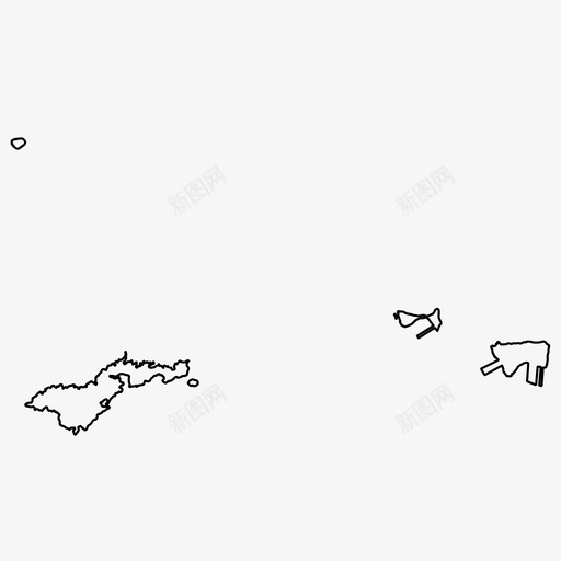 美属萨摩亚边界国家图标svg_新图网 https://ixintu.com 世界 世界国家 国家 美属萨摩亚 边界