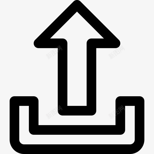 上箭头箭头10直线图标svg_新图网 https://ixintu.com 上箭头 直线 箭头10