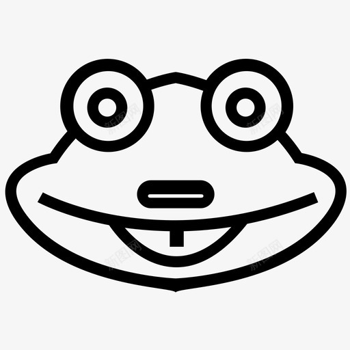 青蛙脸蝙蝠脸青蛙头图标svg_新图网 https://ixintu.com 蝙蝠脸 蟾蜍青蛙 青蛙头 青蛙脸