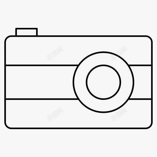 照相机日常用品图标svg_新图网 https://ixintu.com 日常用品 照相机