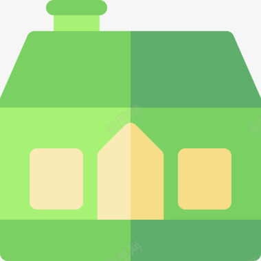农舍房屋类型8平房图标图标