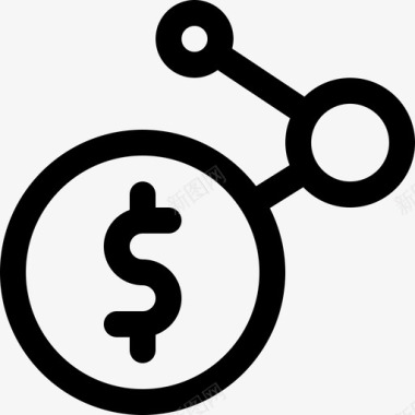 美元21美元直系货币图标图标