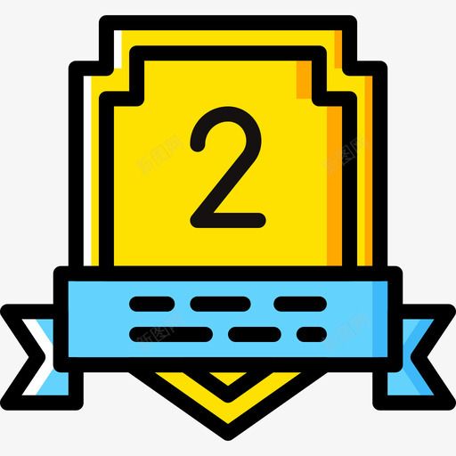 徽章奖励8黄色图标svg_新图网 https://ixintu.com 奖励8 徽章 黄色