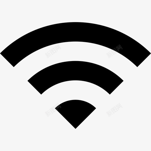 Wifi通知单色图标svg_新图网 https://ixintu.com Wifi 单色 通知
