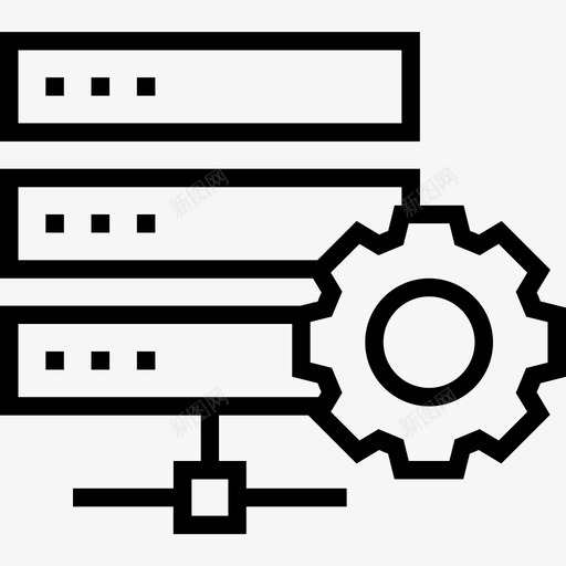 数据库数据存储2线性图标svg_新图网 https://ixintu.com 数据存储2 数据库 线性