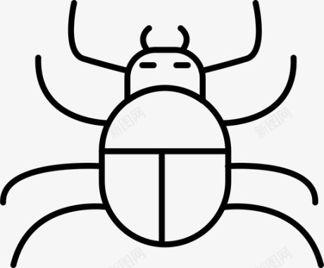 蜘蛛昆虫蜘蛛网图标图标