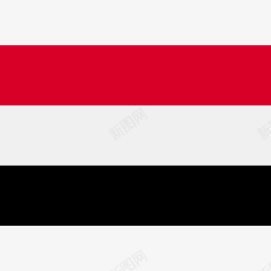 也门长方形国家简旗图标图标