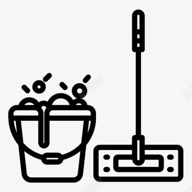 桶清洁卫生图标图标
