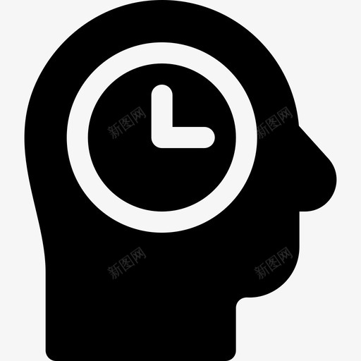 时间思维时间管理6填充图标svg_新图网 https://ixintu.com 填充 时间思维 时间管理6