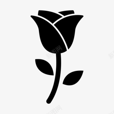 玫瑰花爱情图标图标