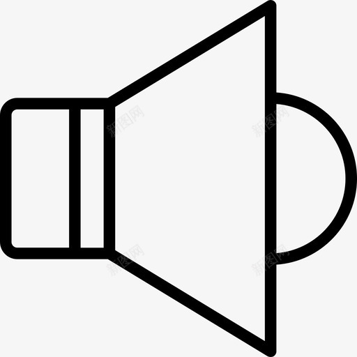 扬声器多媒体21线性图标svg_新图网 https://ixintu.com 多媒体21 扬声器 线性
