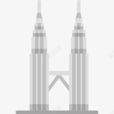 马石油双子塔纪念碑13号平房图标图标