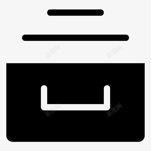 容器隔间文件图标svg_新图网 https://ixintu.com 容器 抽屉 文件 隔间 高质量填充图标